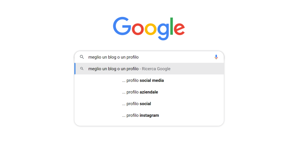 Google ricerca meglio un blog o un profilo social media